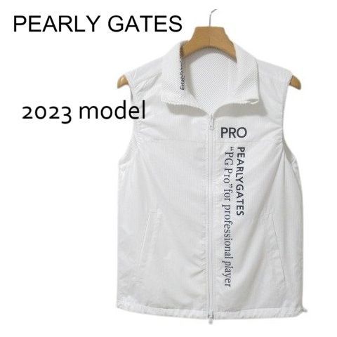2023 パーリーゲイツ 美品 メンズ リバーシブル ベスト 白 ホワイト 4