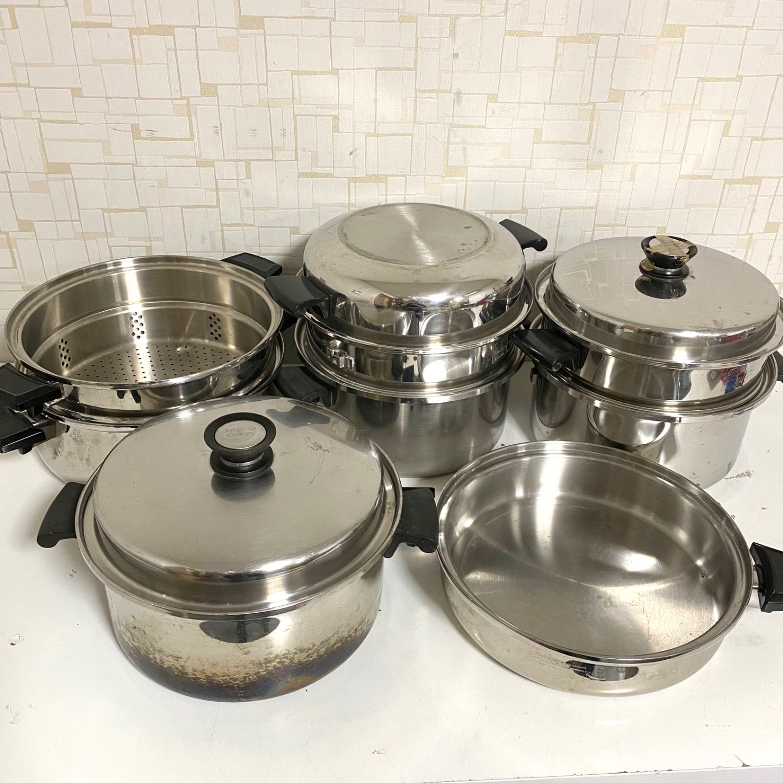 Amway アムウェイクイーン ロイヤルクイーン 鍋 蒸し器 セット - メルカリ