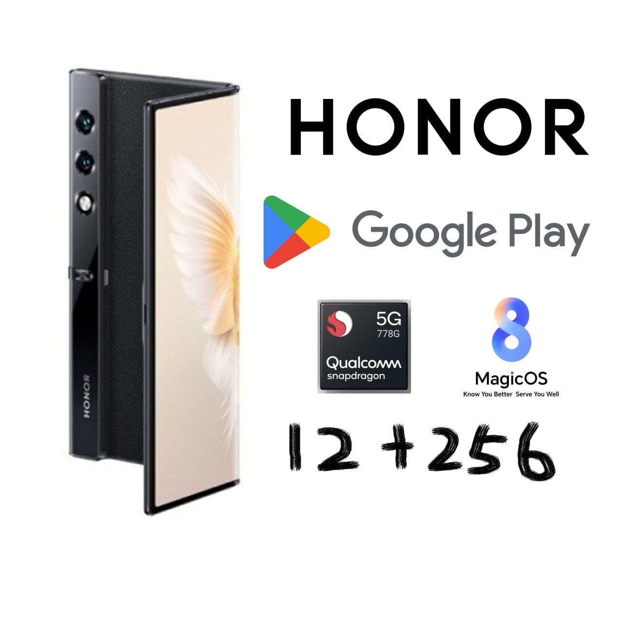 Honor v purse 16+256GB ブラック 中国版 日本語対応 - メルカリ