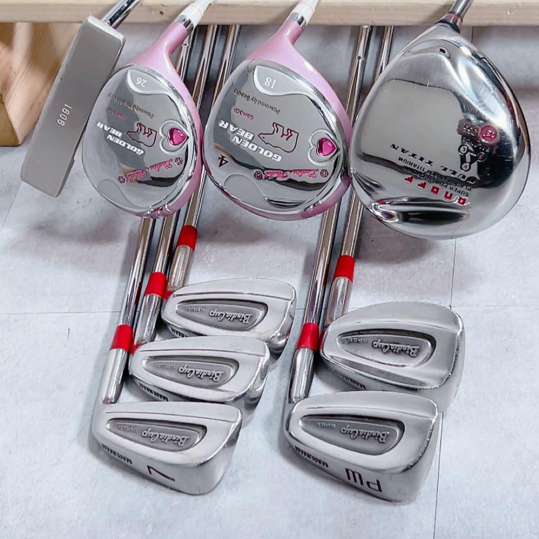 X432 オノフ 他 レディース ゴルフ クラブ セット ゴールデンベア