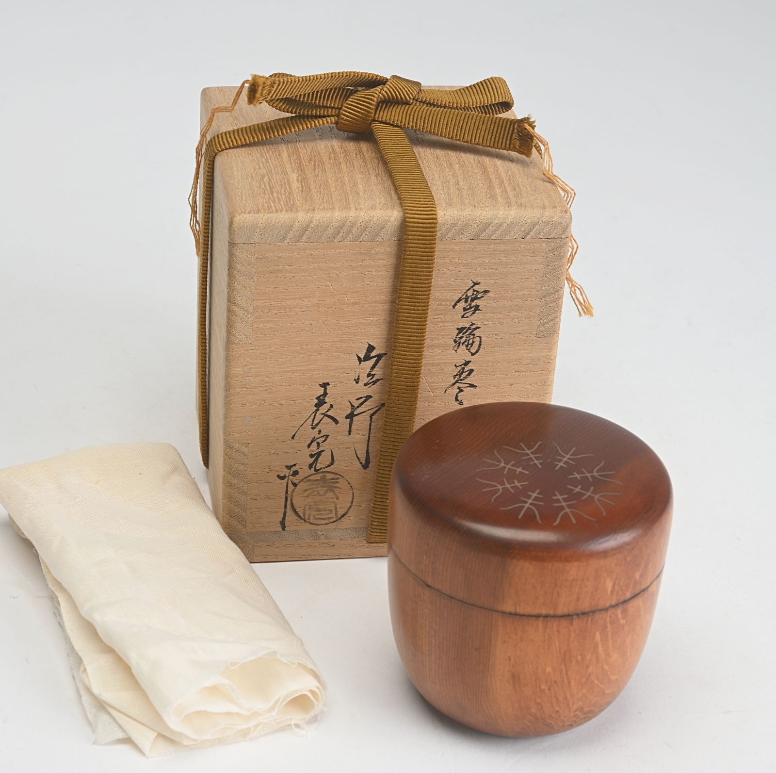 塗師 川瀬表完 作 雪輪棗 共箱 茶道具 - メルカリ
