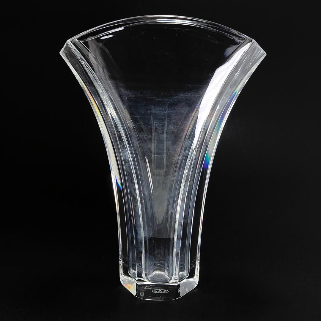 Baccarat バカラ／ギンコ フラワーベース 花瓶／クリスタルグラス