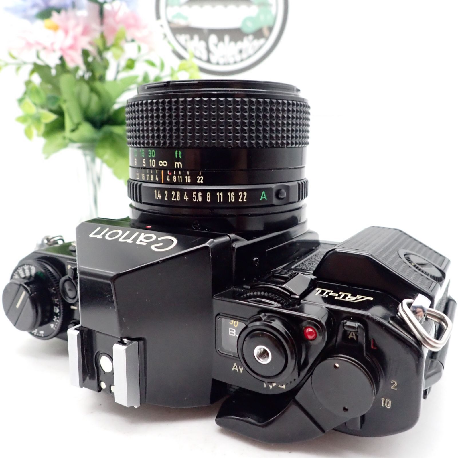 良品 Canon A-1 一眼レフフィルムカメラ New FD NFD 50mm f1.4 標準 単
