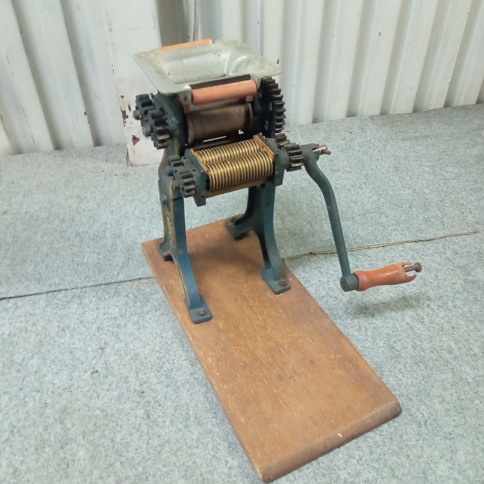 ◯ 田中式 製麺機 田中式製麺機 手動式 昭和レトロ 蕎麦 うどん 手回し