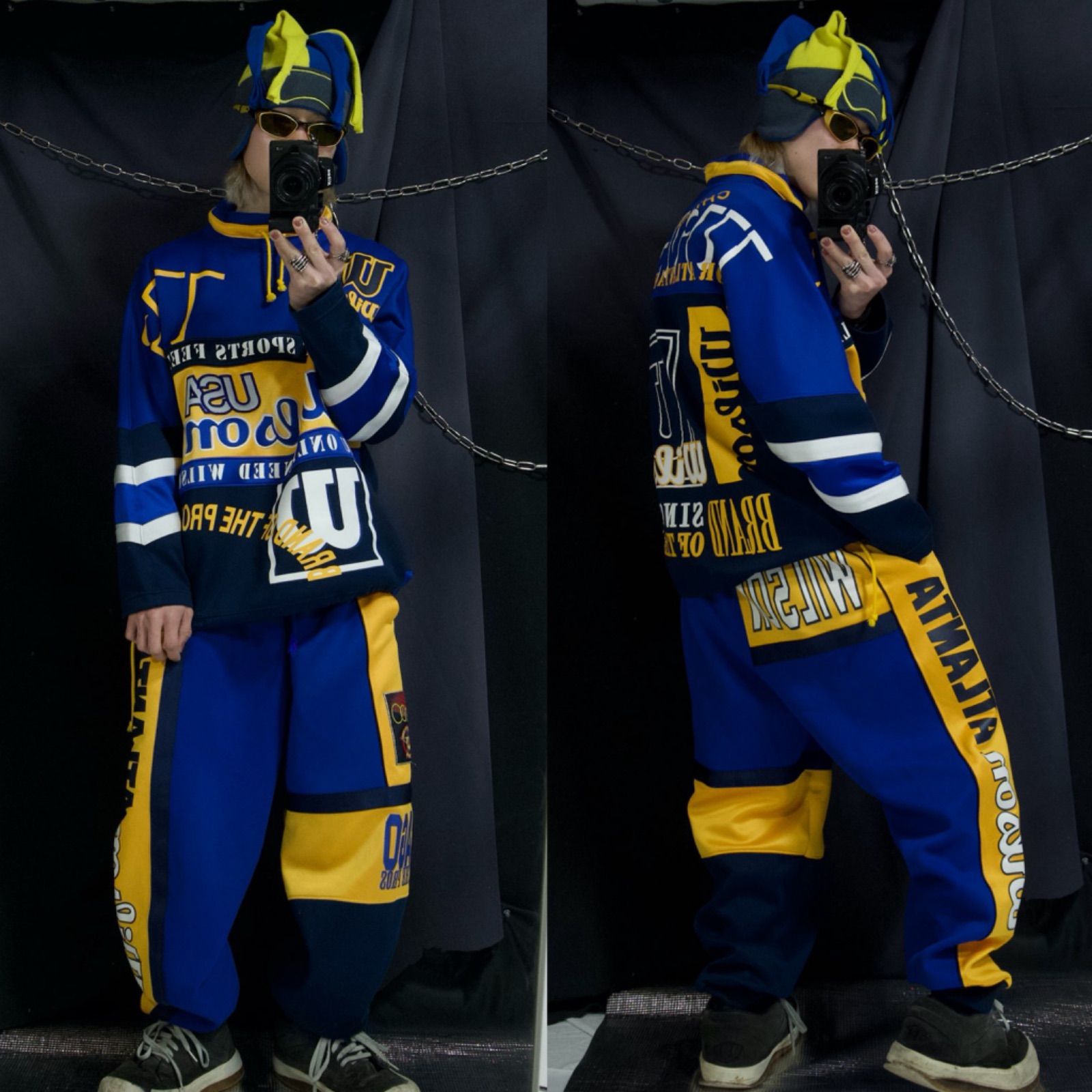 90s Wilson Hit Union Japan made Full Graphics Sweat Track Suits