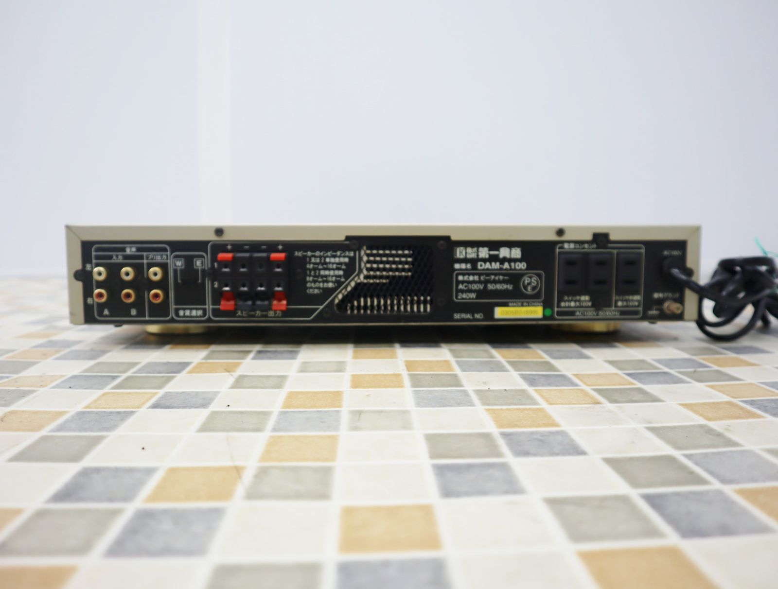 △カラオケ機器 ｜パワーアンプ｜第一興商 DAM-A100 ｜現状販売 240W