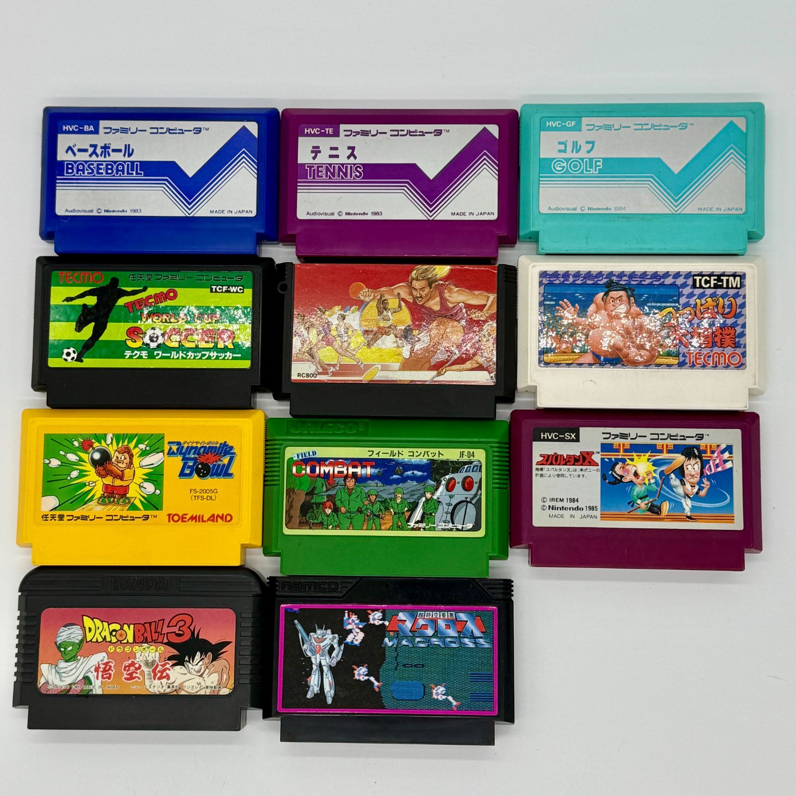 ファミコンカセット ソフト まとめ売り11本 FC ソフトのみ 任天堂 ばら