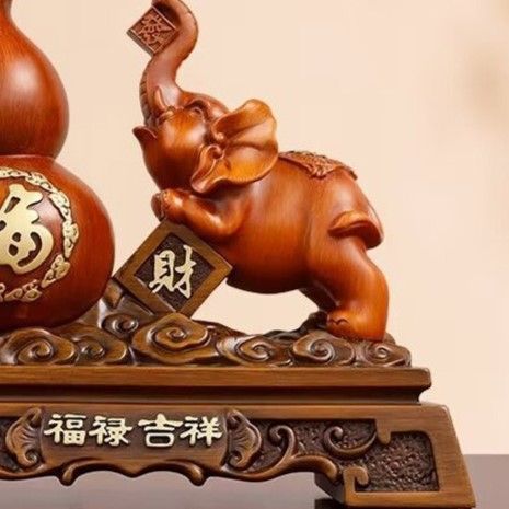 瓢箪 ひょうたん 置物 オブジェ ブラウン イエロー レッド 赤 茶 黄色