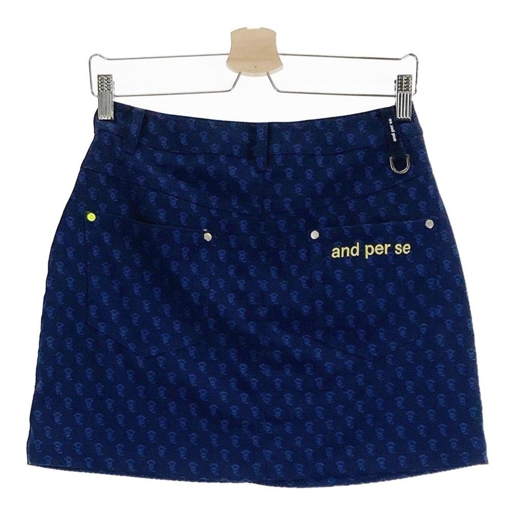 サイズ：M AND PER SE アンパスィ スカート ネイビー系 [240101450145