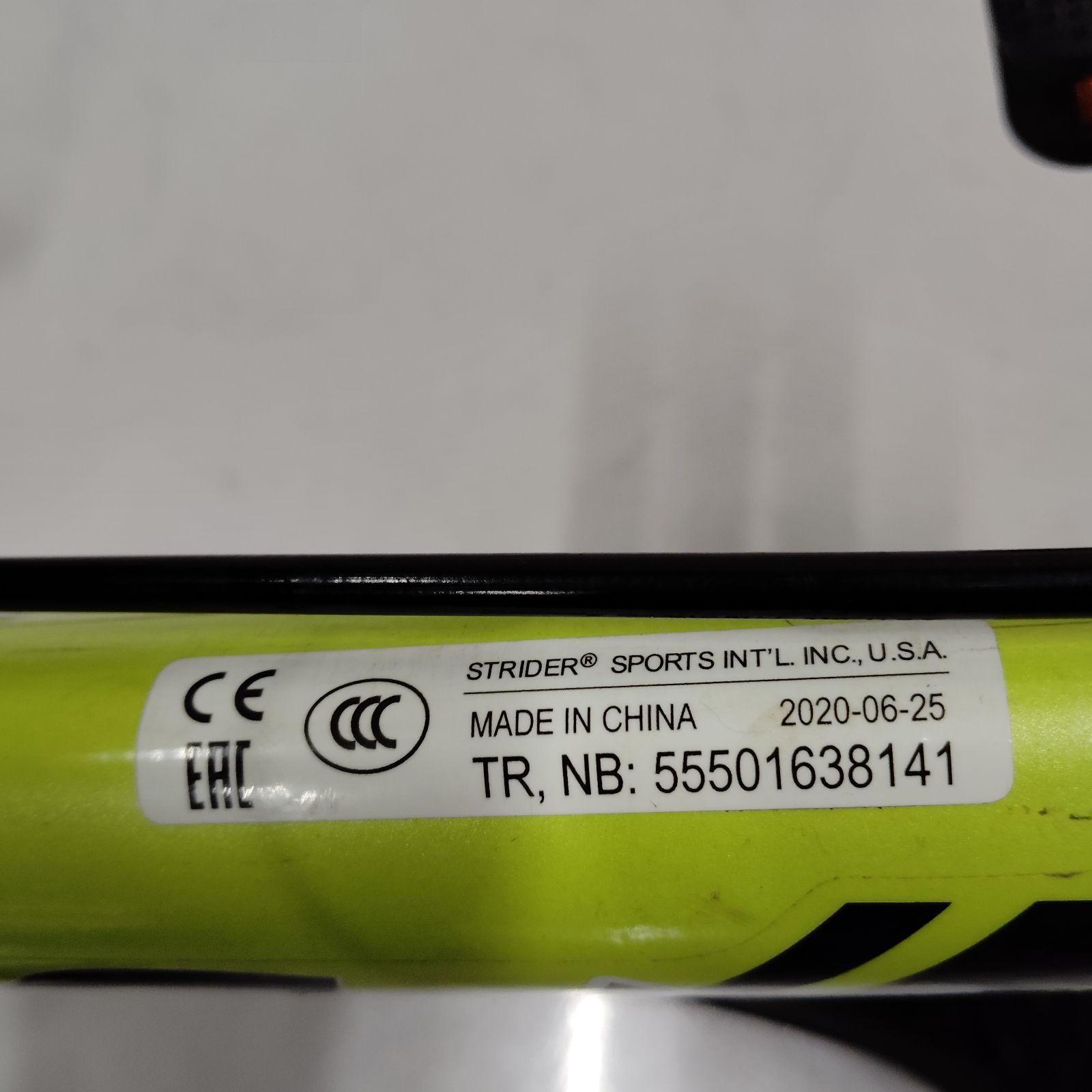 大人気 STRIDER ストライダー 14× ライムイエロー 廃盤品 希少カラー