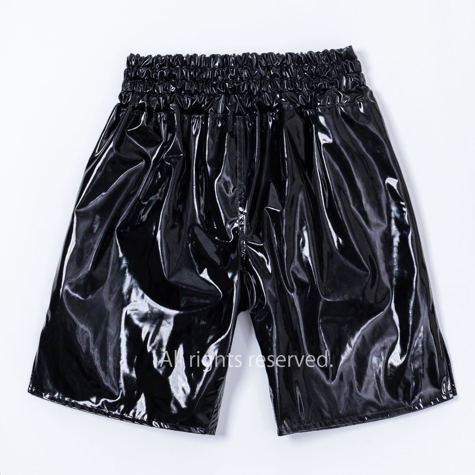 光沢抜群【エナメル生地のボクシングトランクス(エナメル裏地付き