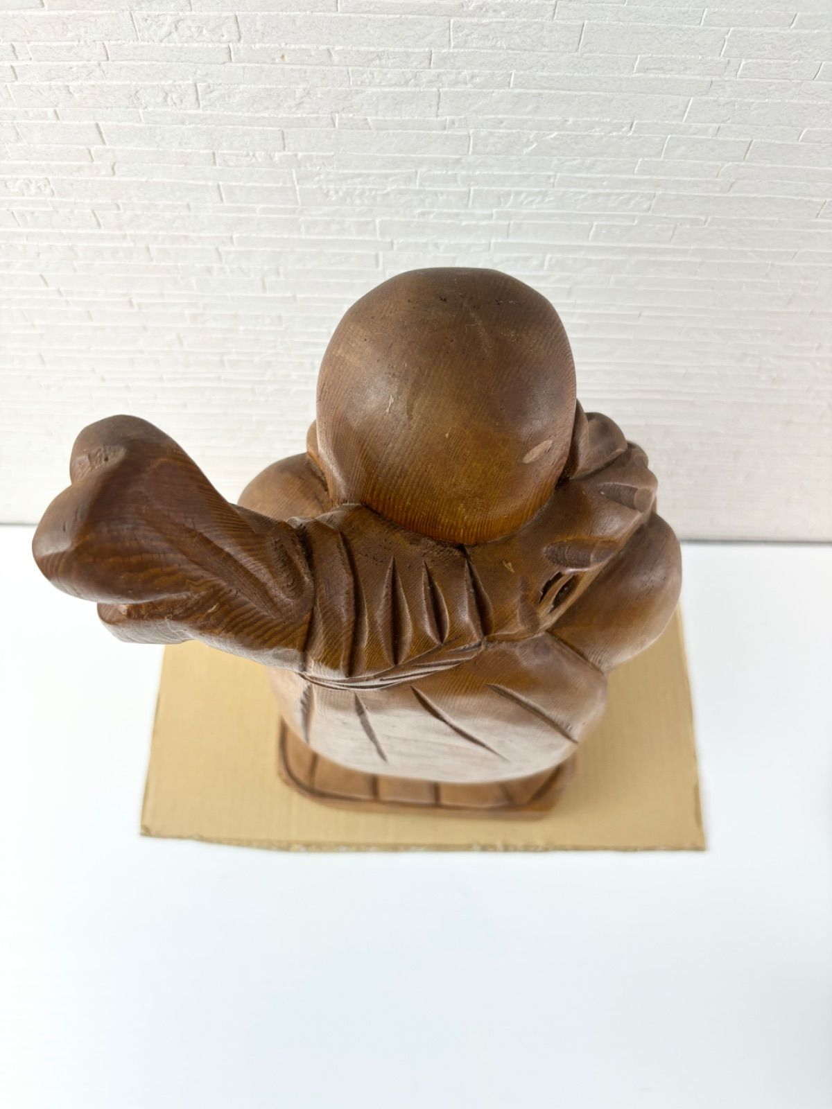 木彫 布袋様 置物 縁起物 七福神 恵比寿様 大黒天 - メルカリ