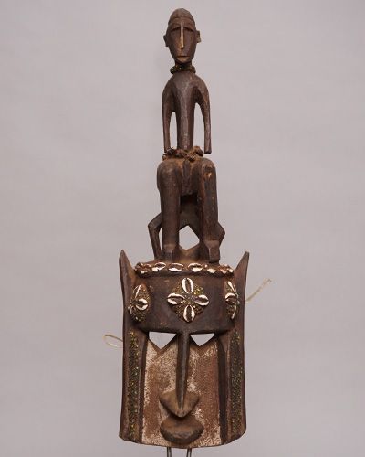 アフリカ マリ共和国 ドゴン族 マスク 仮面 No.428 木彫り 彫刻