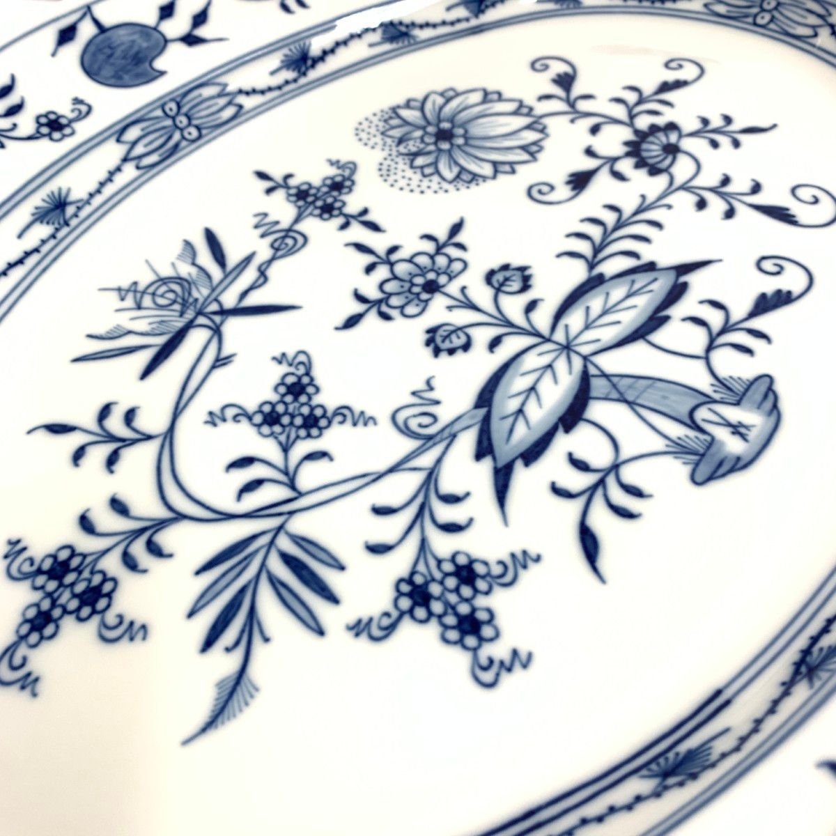 Meissen マイセン ブルーオニオン オーバルプレート 大皿 240001151056