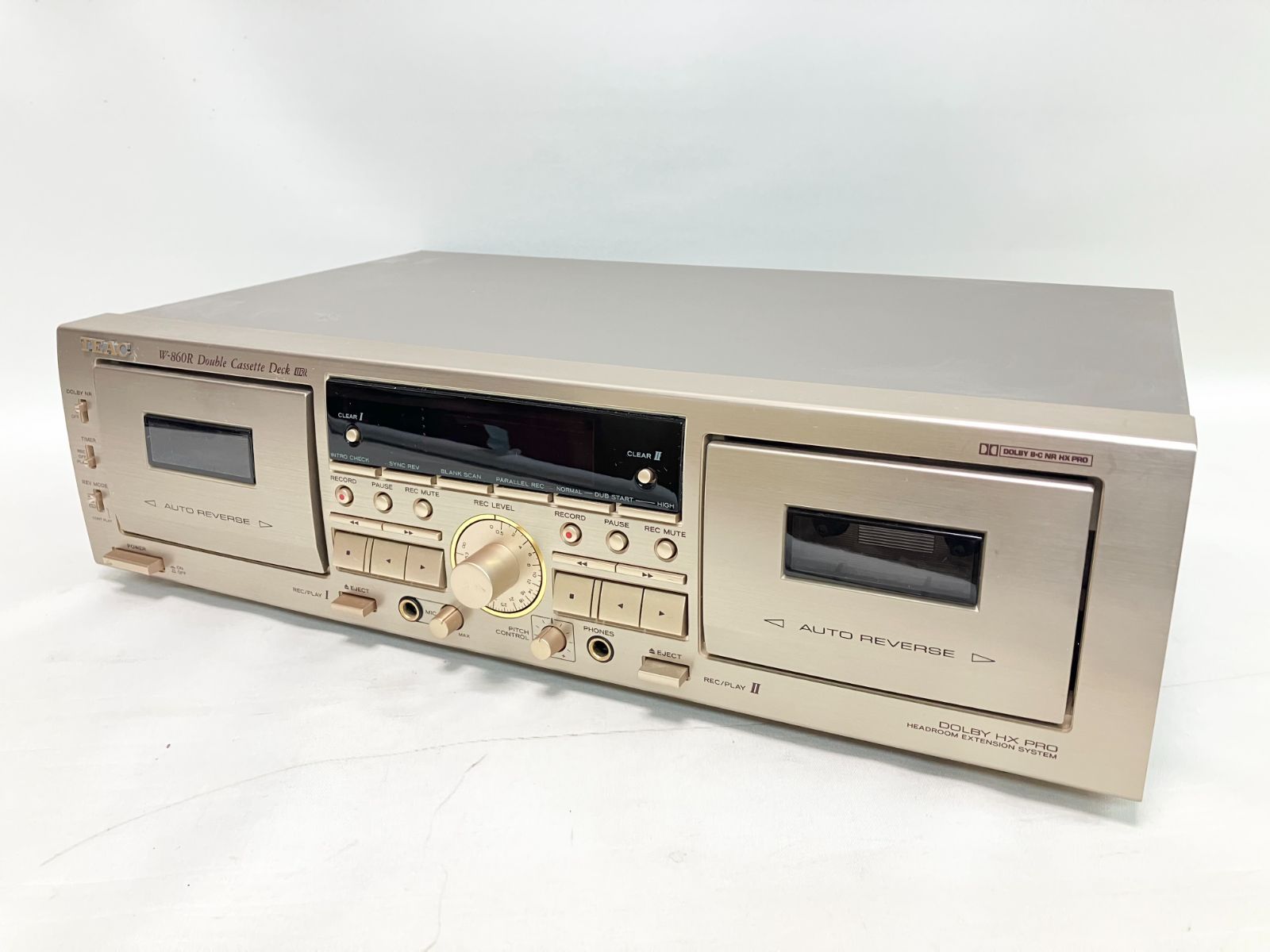 ダブルカセットデッキ TEAC ティアック W-860R ブラック TEAC W-860R