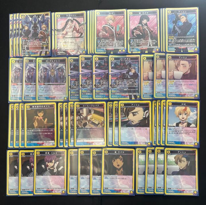 デッキ】コードギアス奪還のロゼ 黄 オルテギア 【UNION AREANA