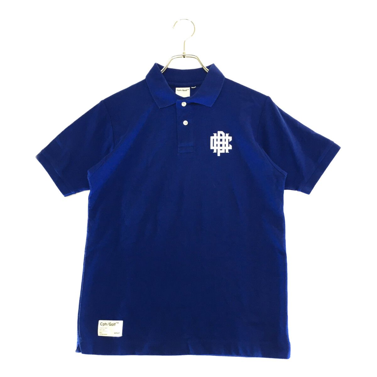 中古 メンズ 半袖ポロシャツ S 青 ブルー キャプテンズヘルムゴルフ