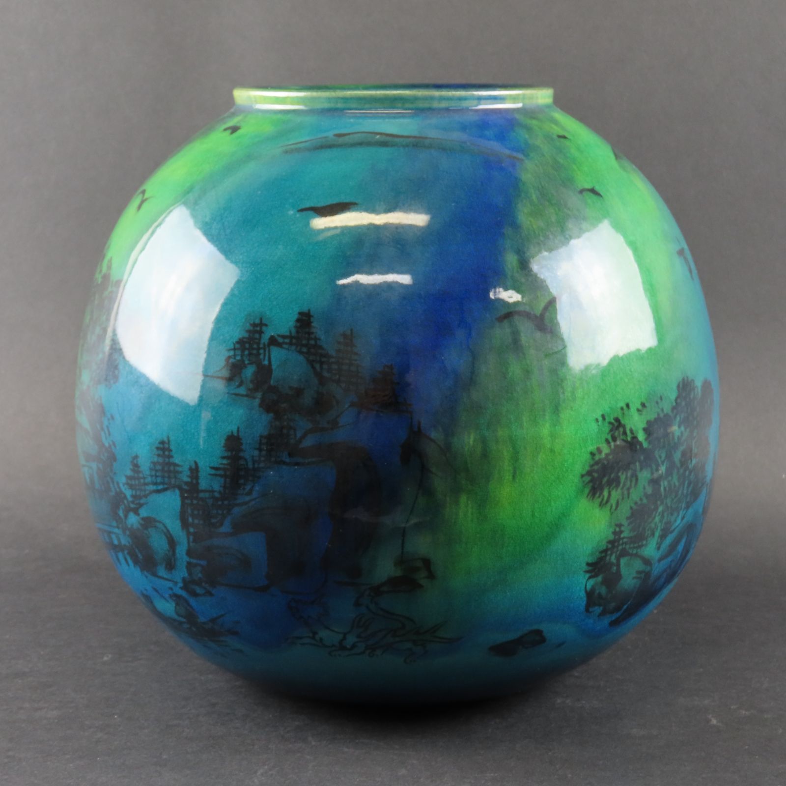 00s77 加藤丈尋 真作保証 有名作家 京焼 清水焼 飾り壺 花瓶 京三彩