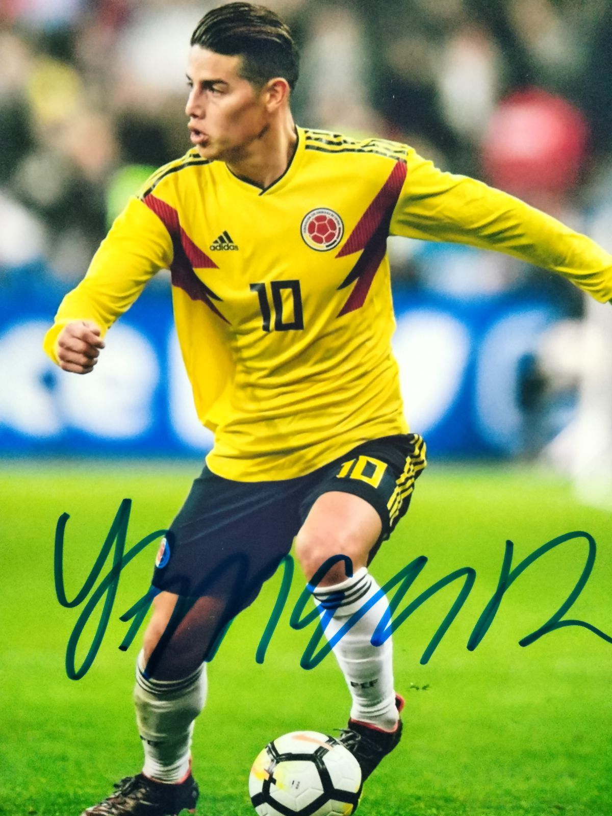 ハメス ロドリゲス コロンビア代表 証明書付き 直筆サインフォト