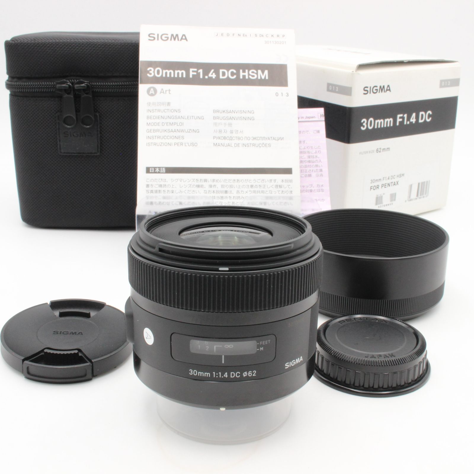 極美品】 SIGMA シグマ 30mm f1.4 DC HSM Art ペンタックス Kマウント