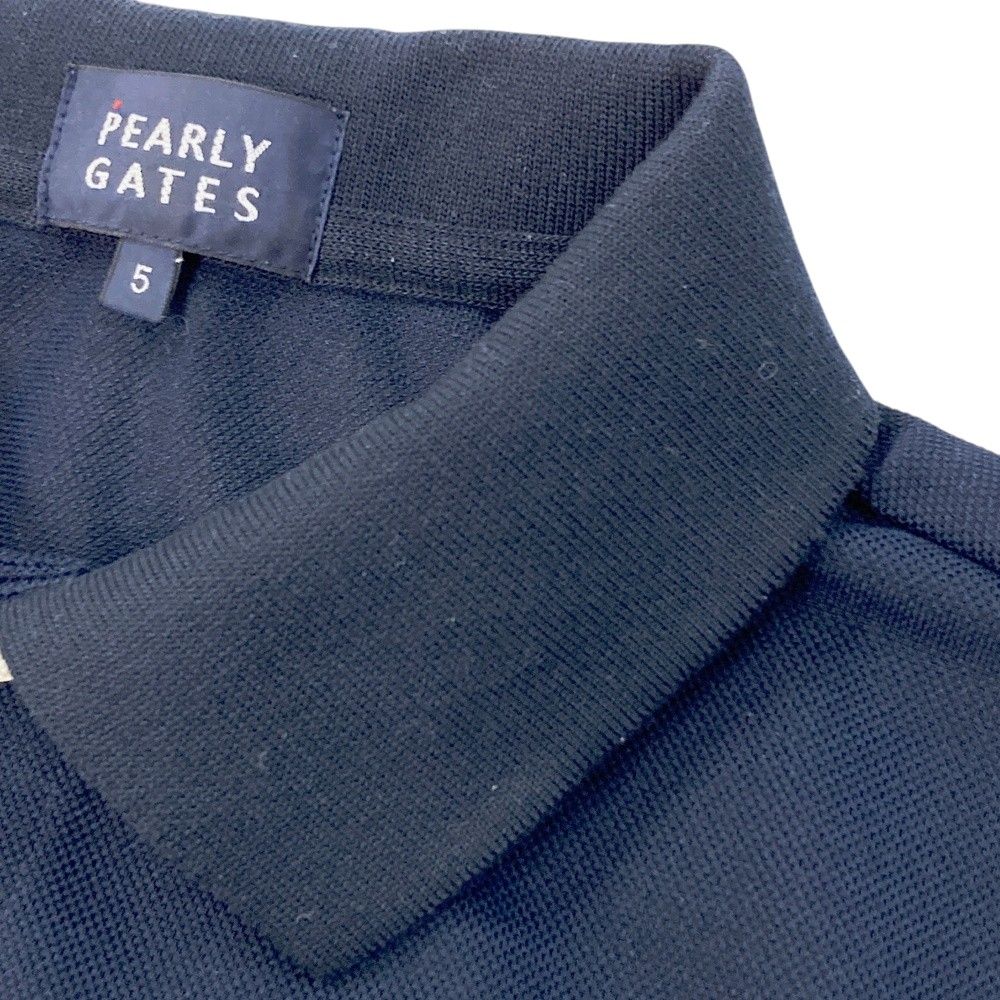 サイズ：5 PEARLY GATES パーリーゲイツ 半袖ポロシャツ プリント