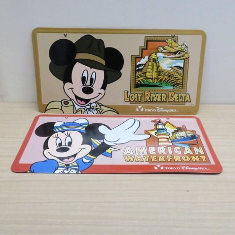 レア！＞ディズニーリゾート 東京ディズニーシー ブリキ看板 プレート