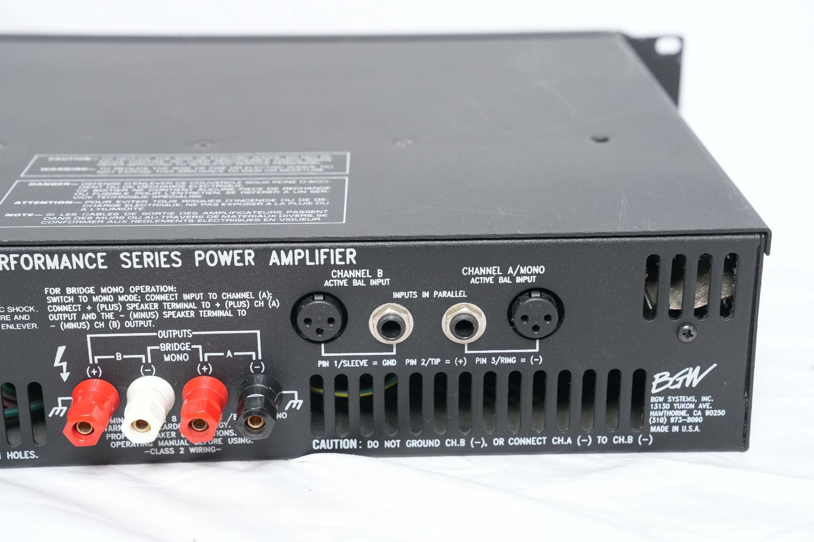 ☆BGW☆performance series1 PA用パワーアンプ MADE IN USA ☆ - メルカリ