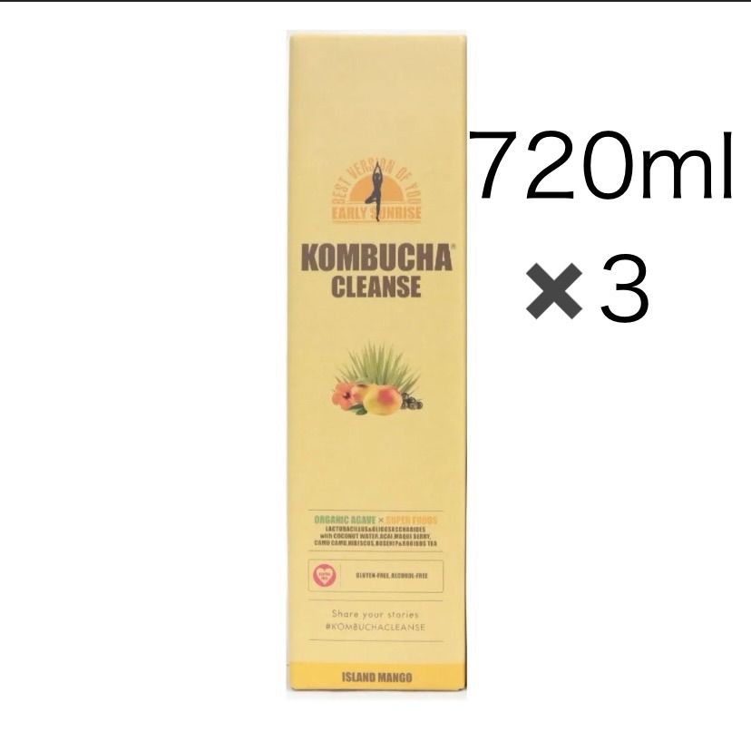 新品未開封 コンブチャクレンズ 720ml×3本セット - メルカリ