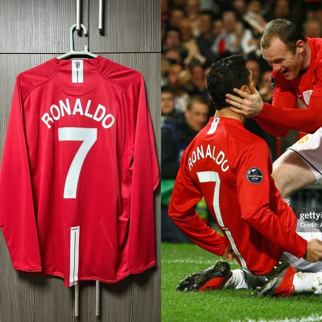 07-08 マンチェスター・ユナイテッド RONALDO 7番 長袖 シャツ Amazon