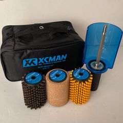 ロトブラシ3点＋シャフトセット（馬毛、ブロンズ、ナイロン、ハンドル