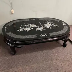 SUMO 公式アカウント03 鄭鐘基作 最高級螺鈿座敷机 松鶴紋 座卓 螺鈿