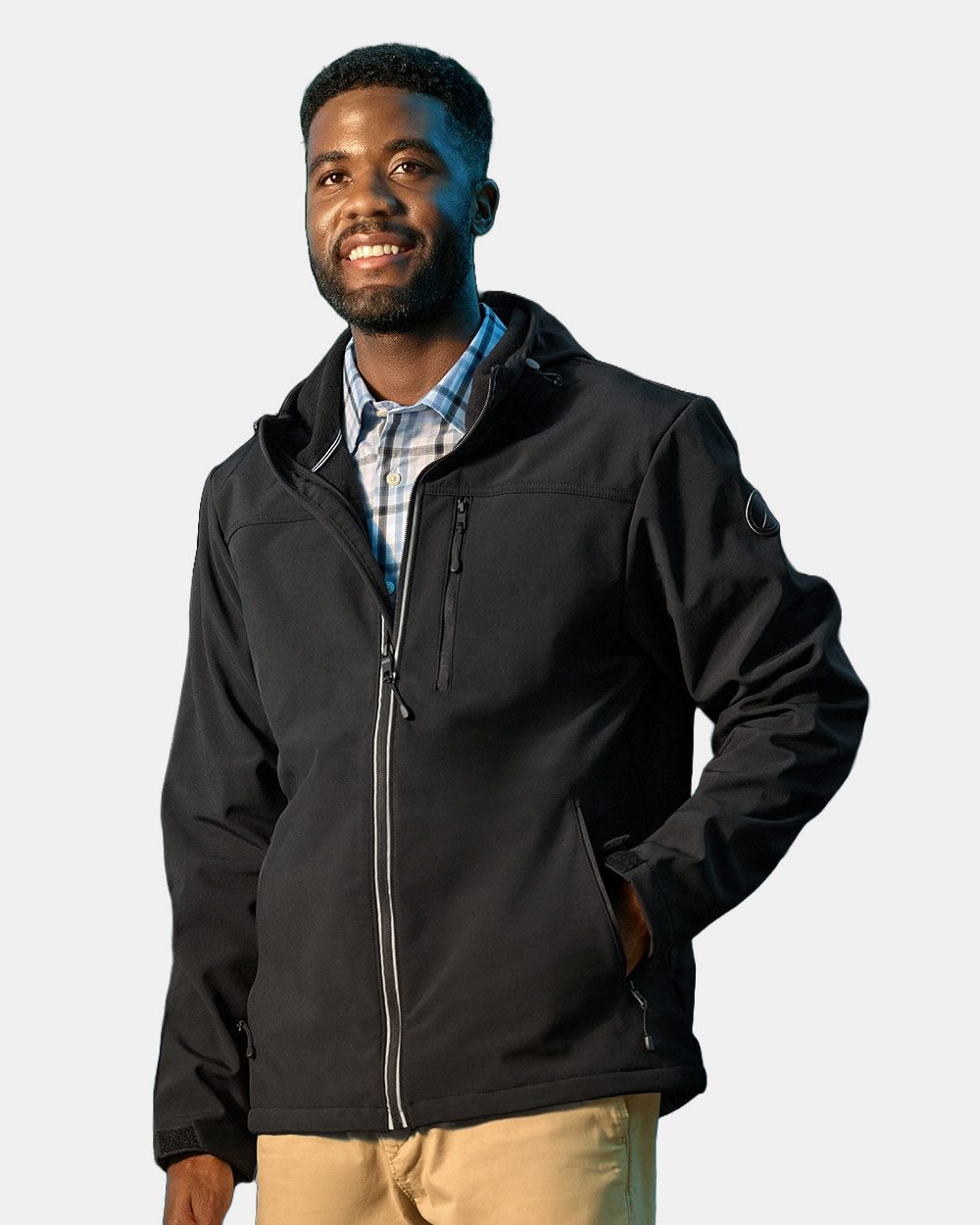 Nautica N17789 - Wavestorm Hooded Soft Shell Jacket - Black
