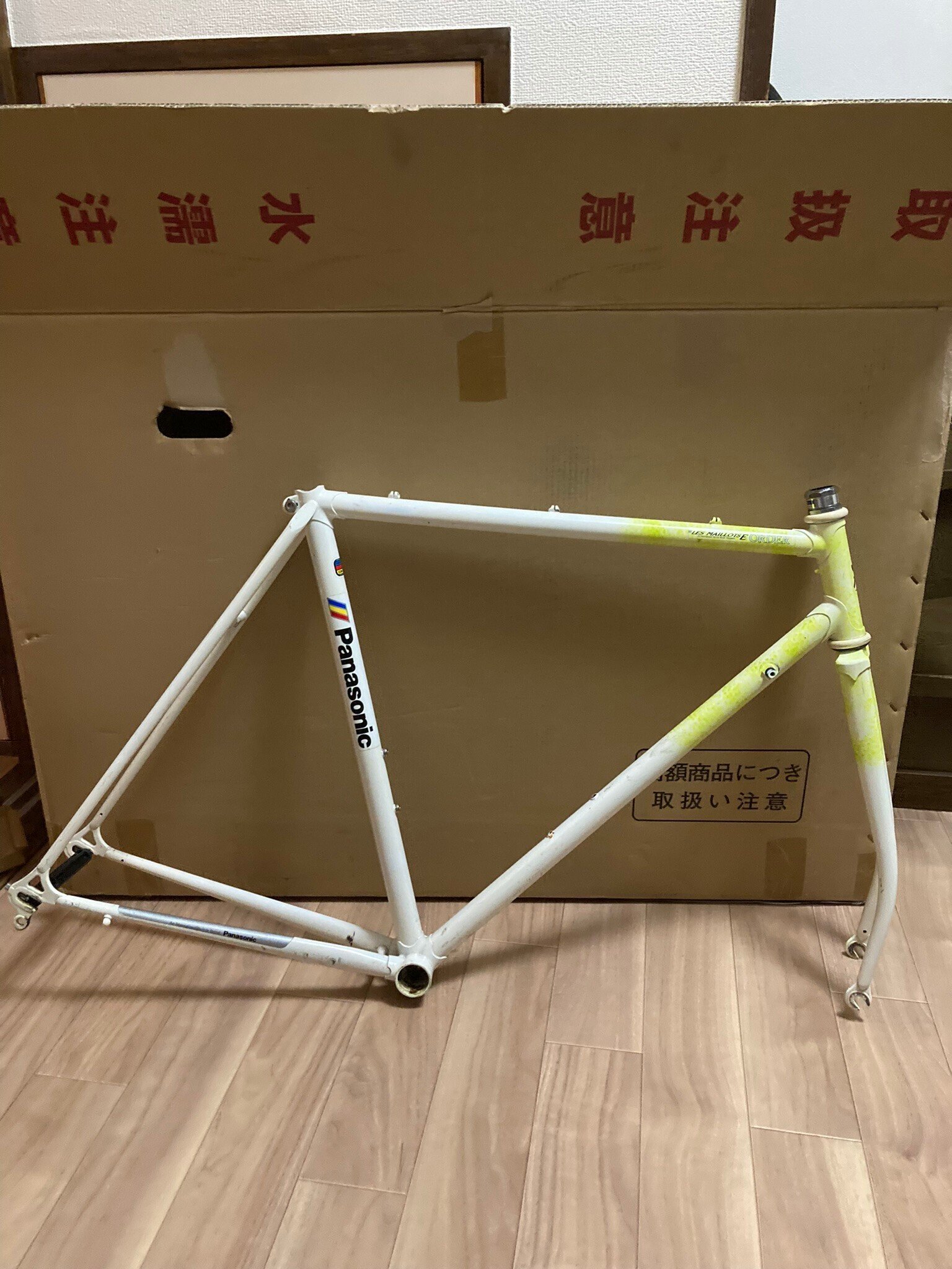 バラ完①フレーム(Panasonic LESMAILLOTS E）～ヴィンテージクロモリ