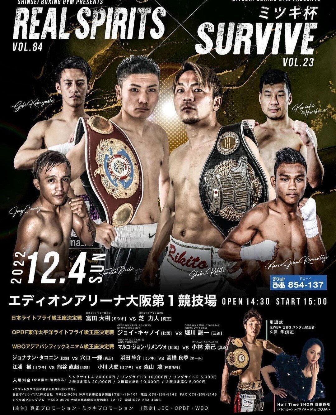 1994.12.4「プロボクシングWBC世界バンタム級王座統一戦 薬師寺保栄 vs