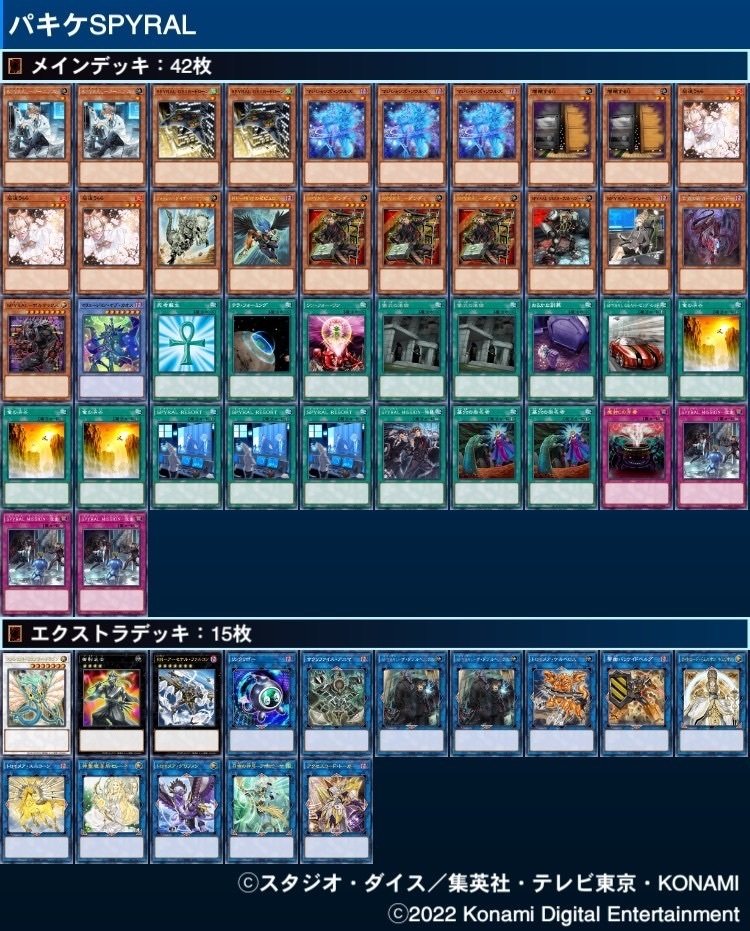 マスターデュエルで使用しているSPYRALについて｜KamiYan