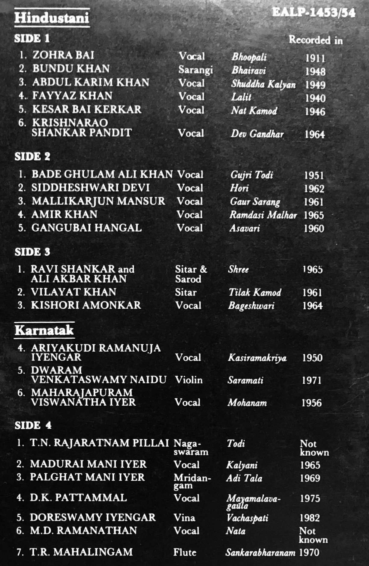 05【北インド古典音楽盤文庫2】 偉大なる伝統 / 音楽の巨匠たち｜菅井国夫