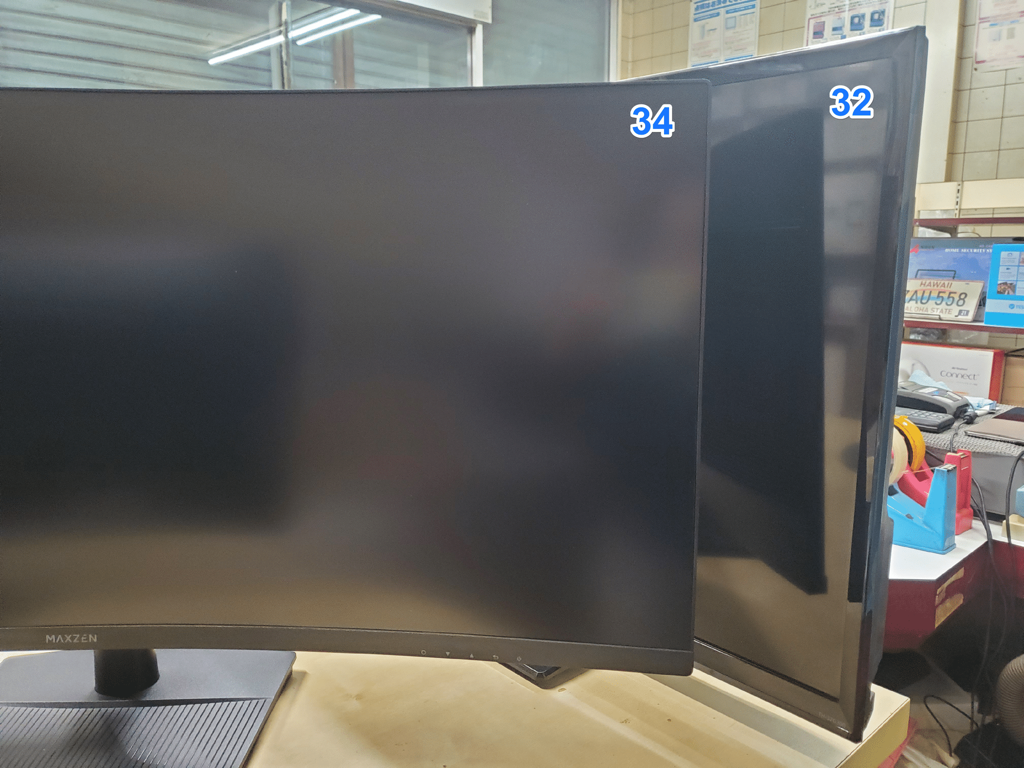 MAXZEN MGM34IC02 34型曲面型ウルトラワイドモニター(3440×1440)/VA