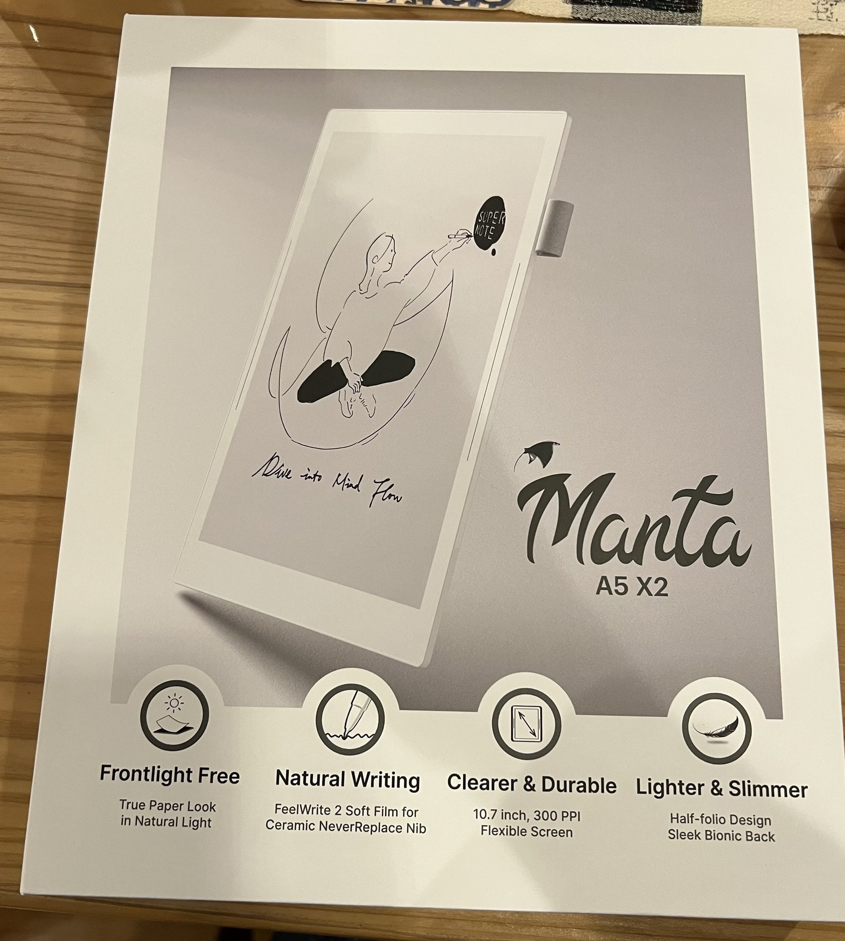 Supernote A5 X2 Manta やっと家に届きました。｜Maria.j
