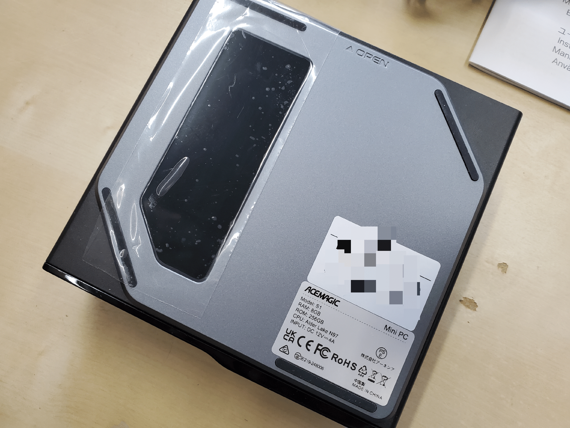 ミニPC ACEMAGIC S1 N97 セットアップ｜有)越谷電器