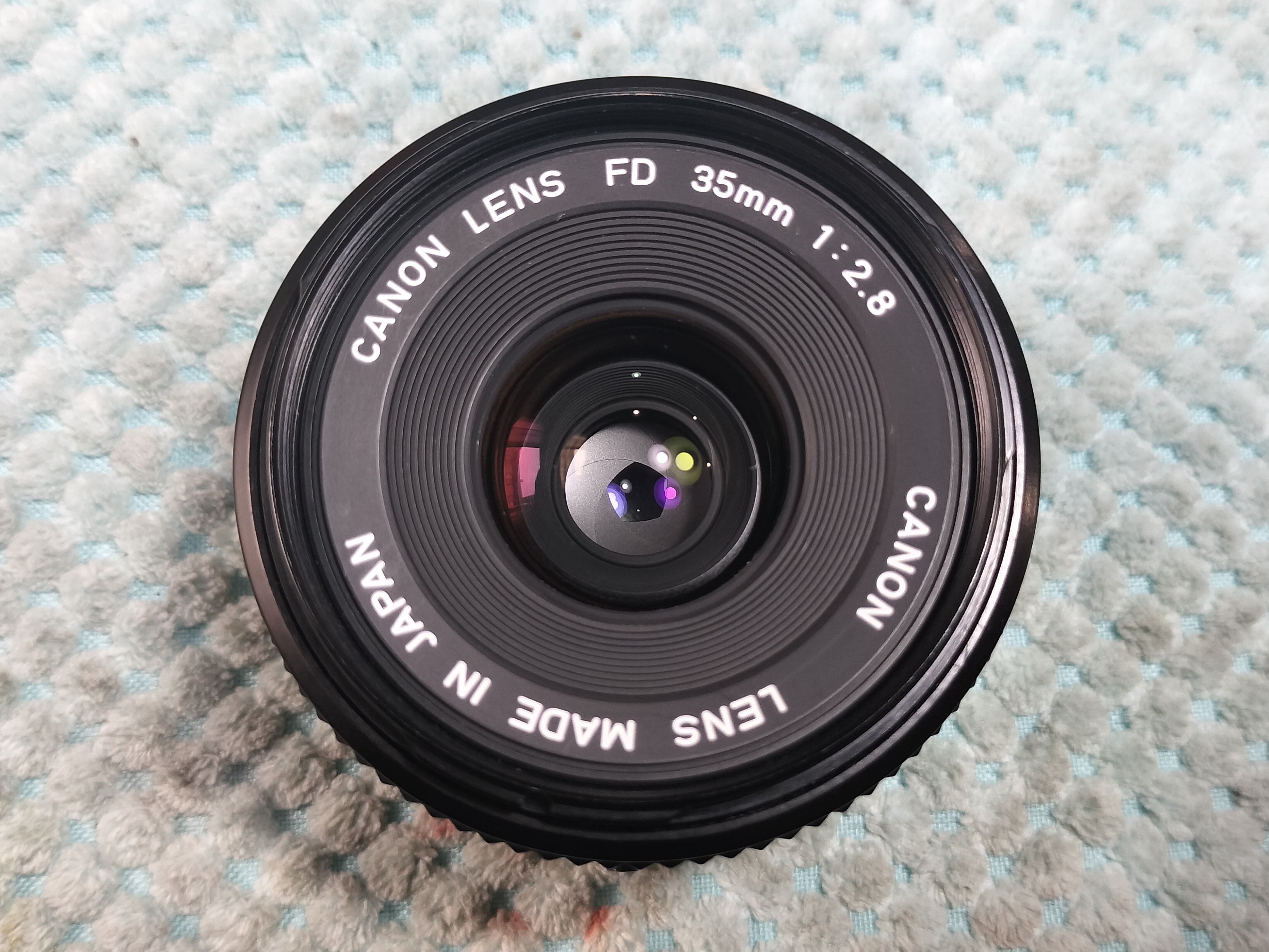Canon New FD 35mm F/2.8の分解｜フィルムカメラ修理のアクアカメラ