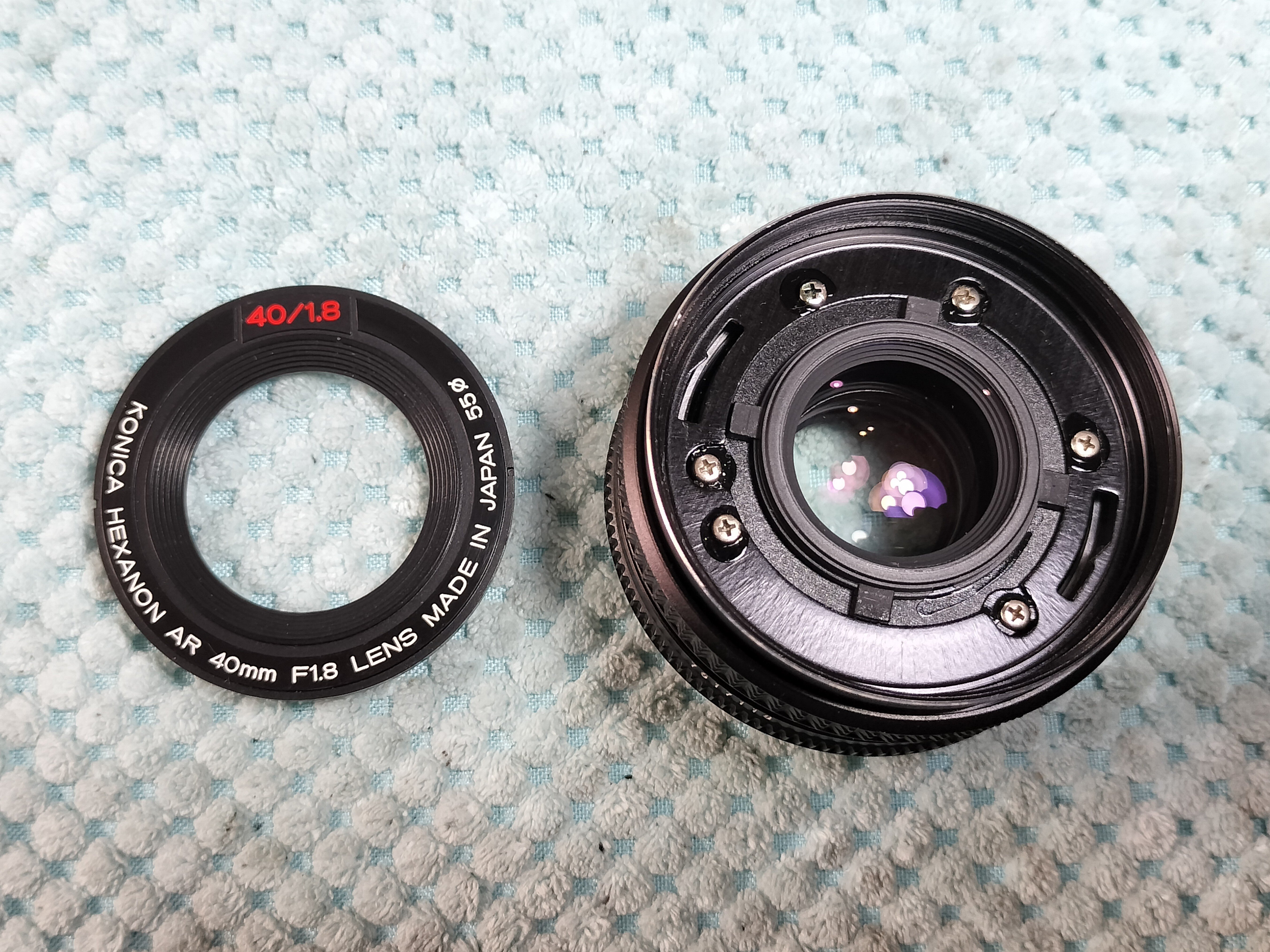 Konica Hexanon AR 40mm F1.8の分解｜フィルムカメラ修理のアクアカメラ
