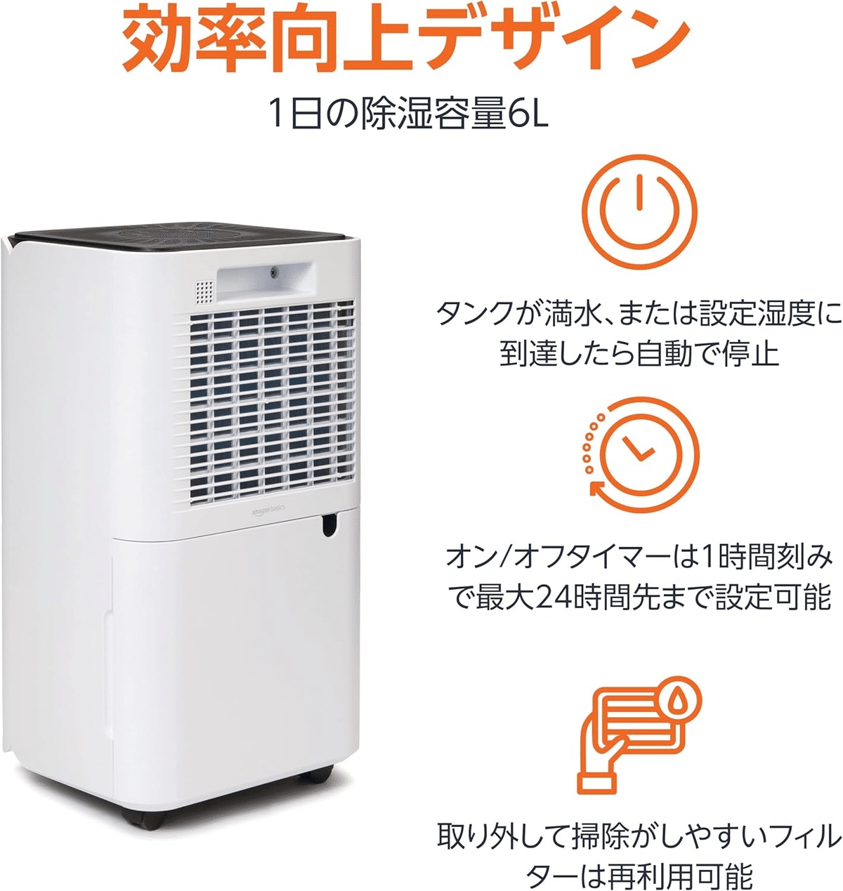 Amazonベーシック 除湿機 衣類乾燥機 コンプレッサー式 9畳｜GetGadgetGot