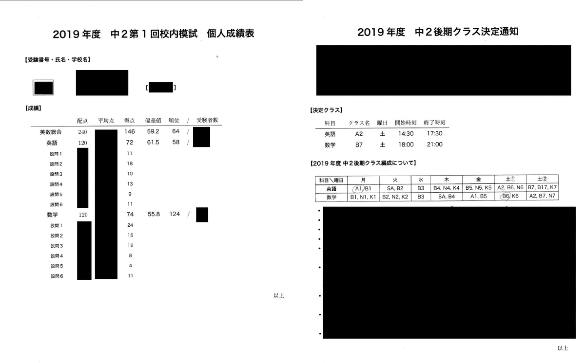 中学3年生で英検準1級1次合格、鉄緑会中3第1回校内模試までの学習