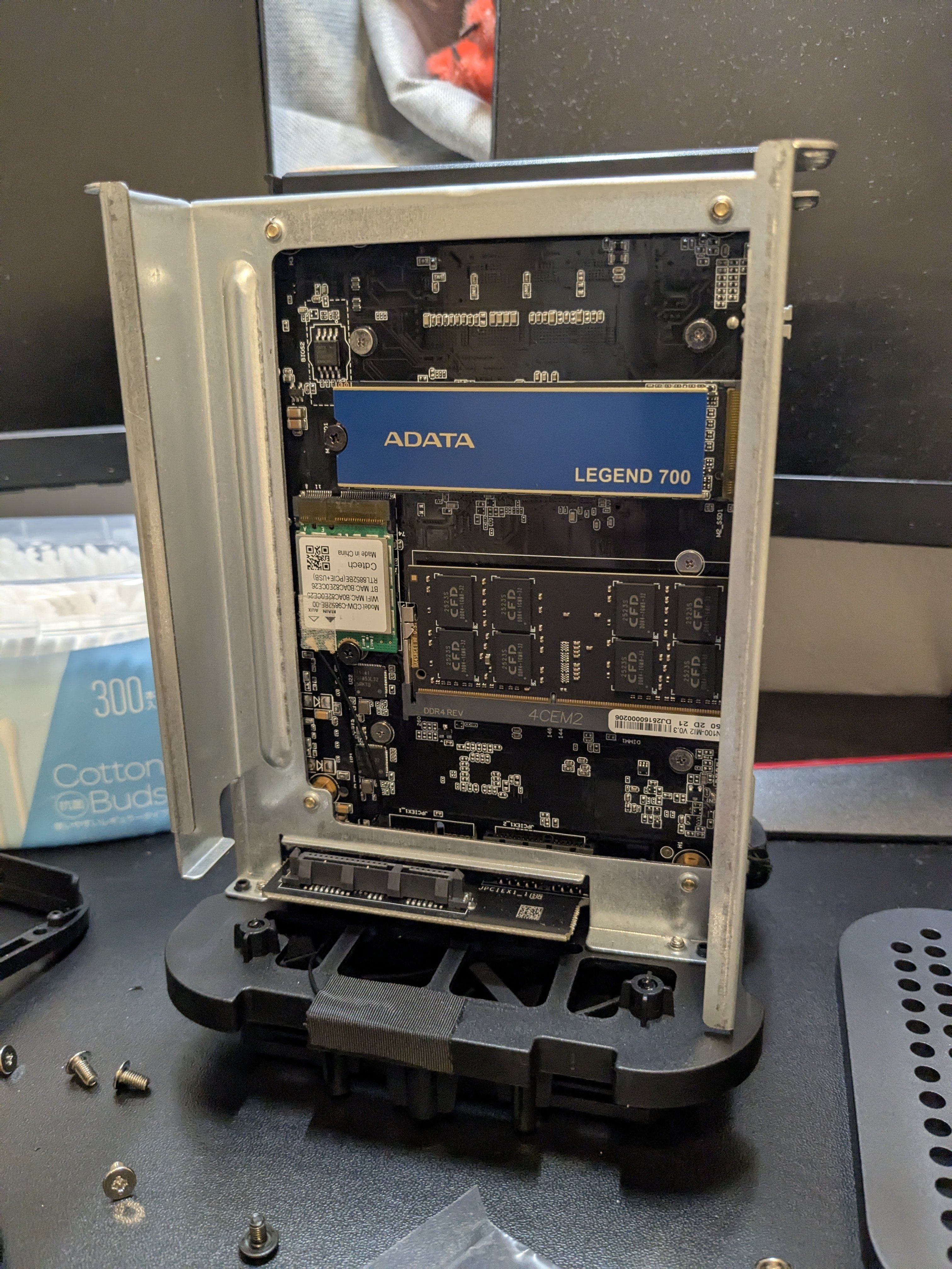 NASを成す：ミニPCでNASを自作(成功編？その1、組み立て・OS導入