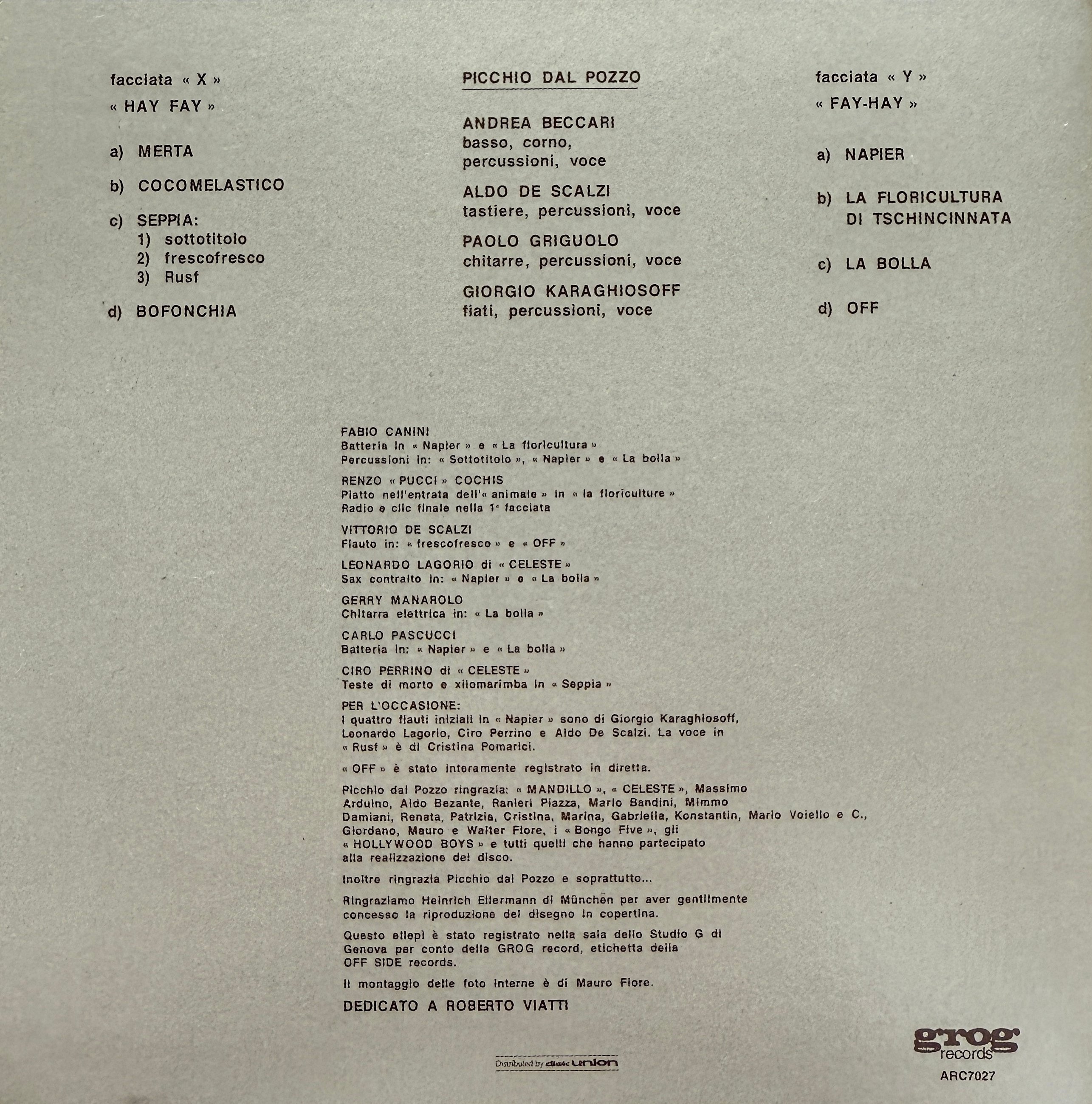 Picchio dal Pozzoとは何者か？1976年の異色カンタベリー・ロックを