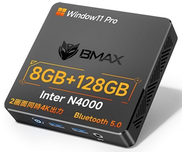 通販 最安クラス、12,900円で販売のミニPC「BMAX B1」。N4000を搭載