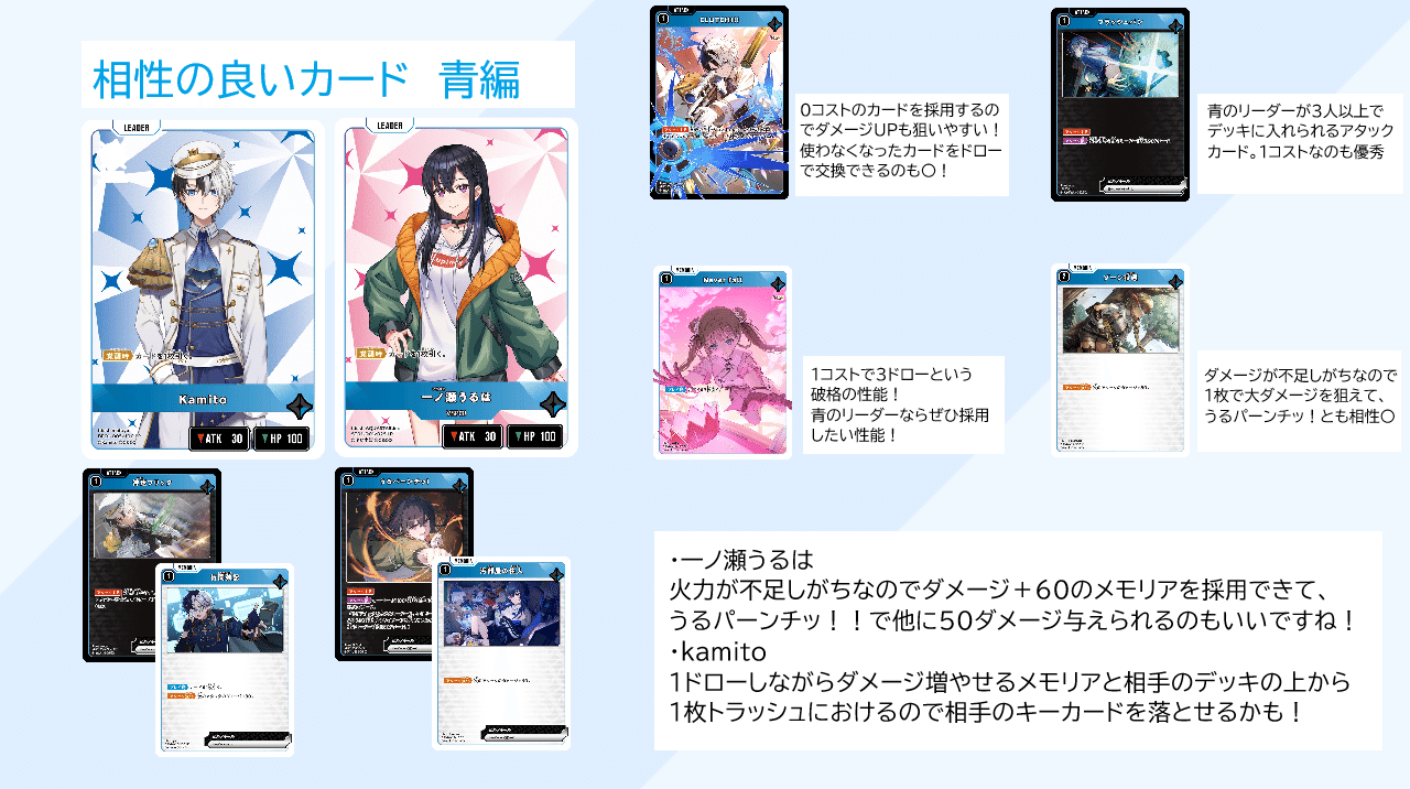 XrossStars デッキ紹介 青ハンデス｜クロスタチャンネル