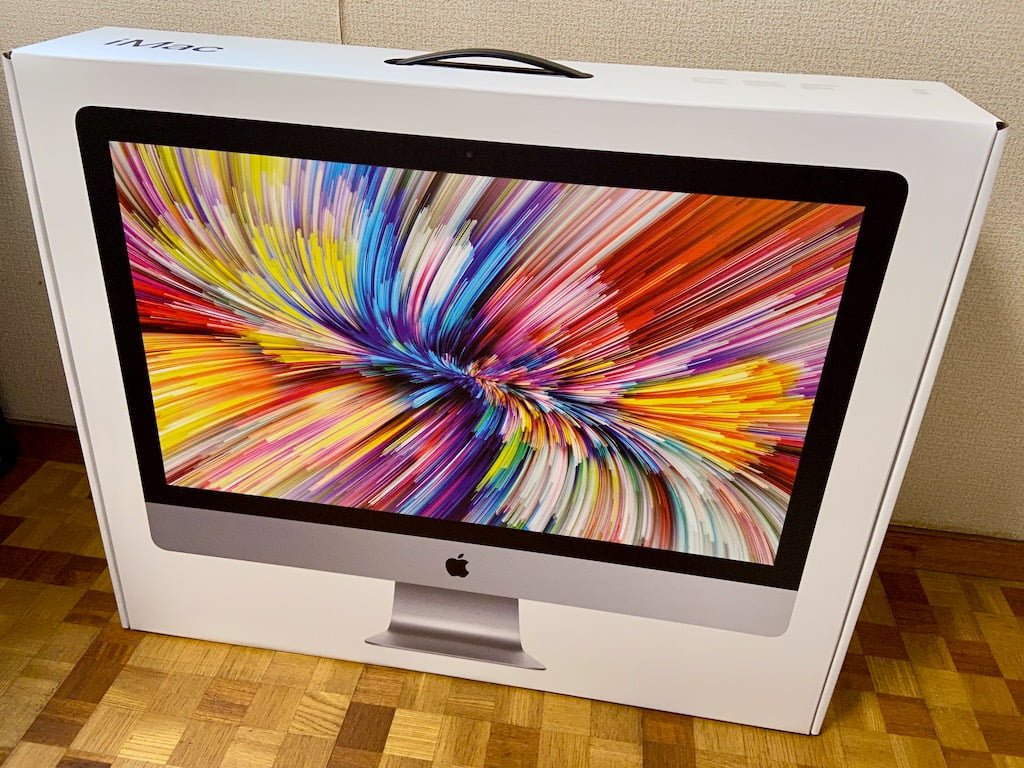 iMac 27インチ(2019)は、画面が大きく、5Kで高精細な画面でとても作業