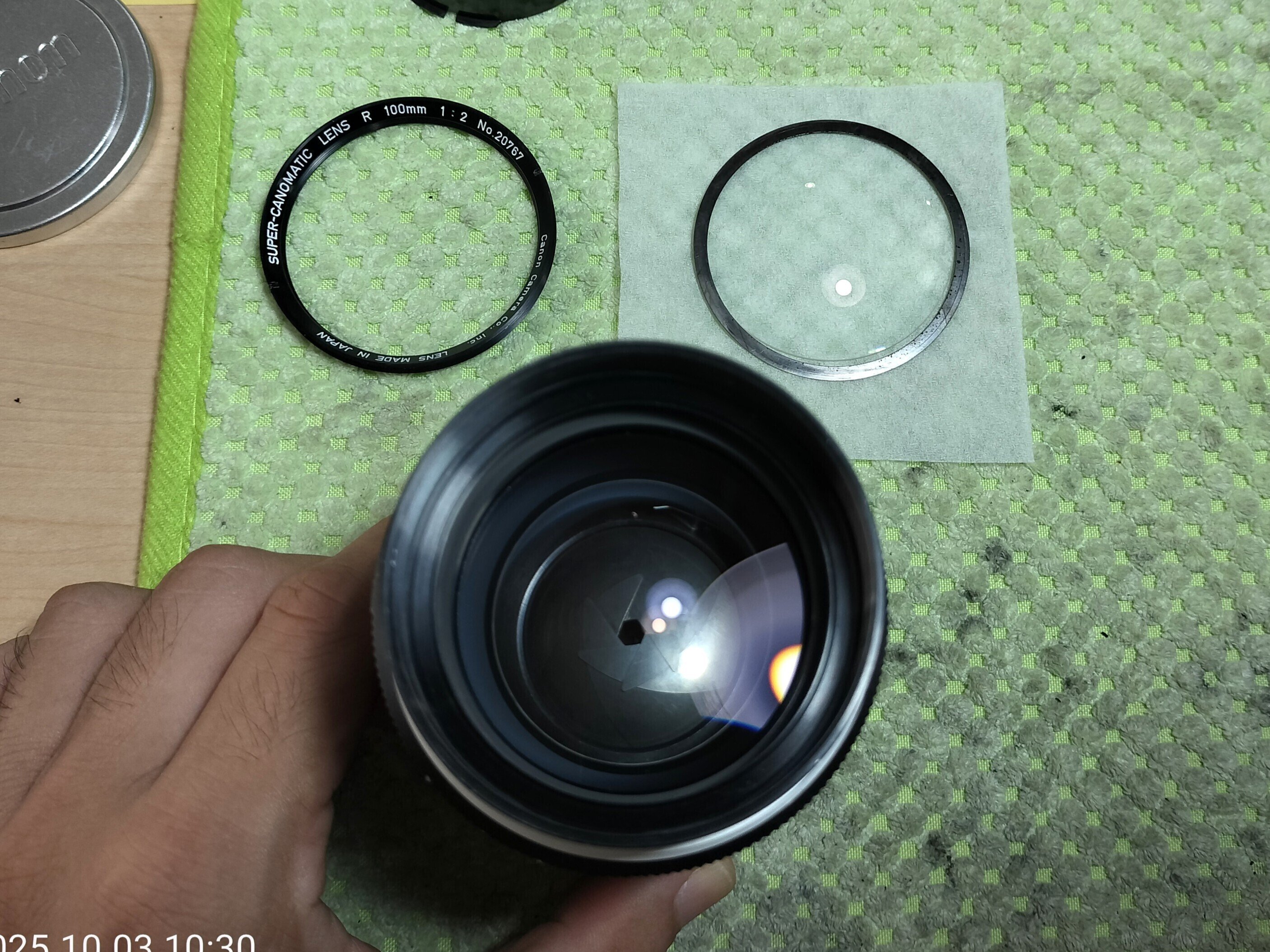 Canon Super Canomatic Lens R 100mm F/2の分解｜フィルムカメラ修理の