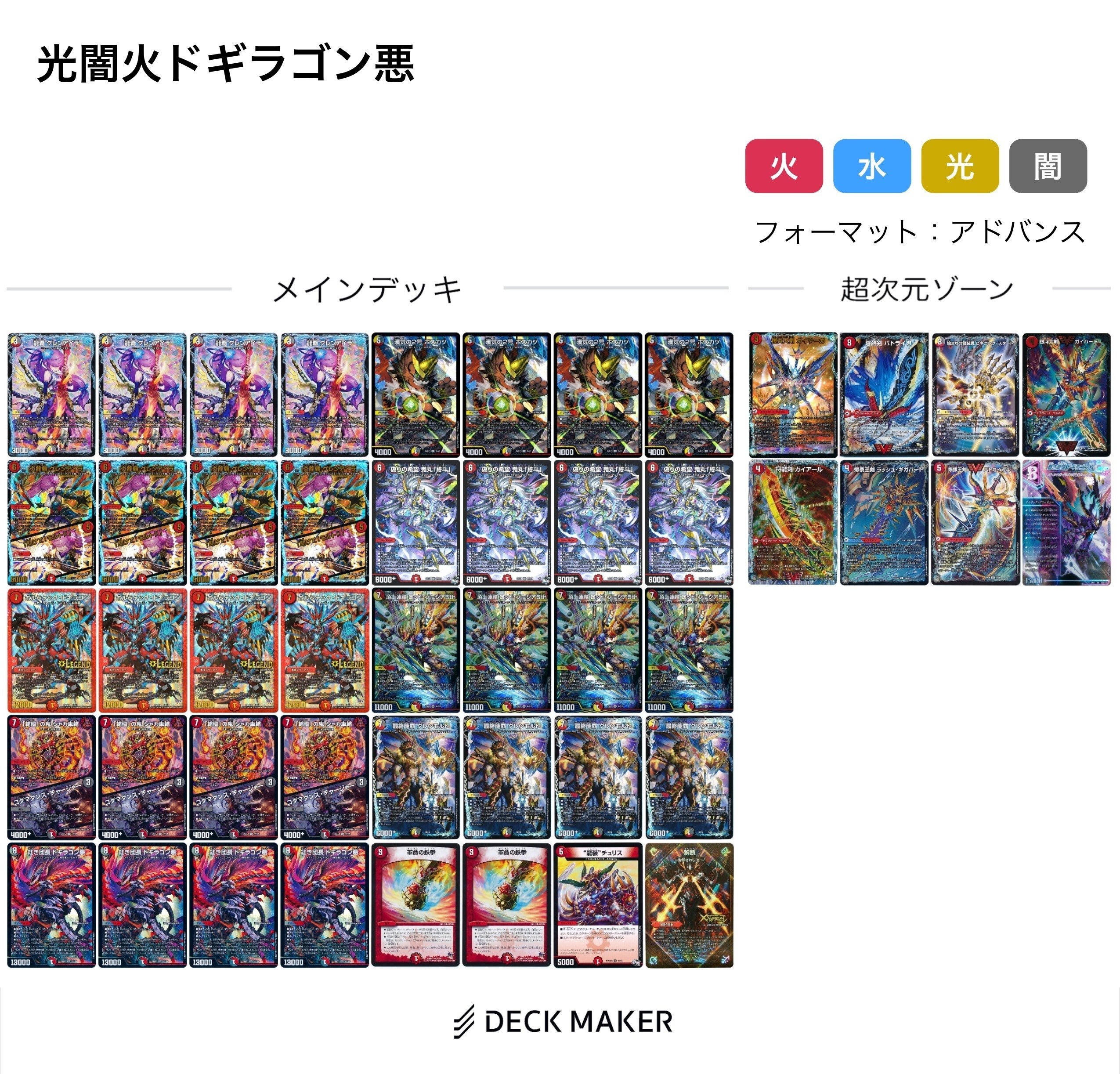光闇火ドギラゴン悪【デッキ紹介】｜いづな